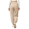 thumbnail image 3 of Qingpeng Womens High Waisted Jogger Sweatpants Elastic Drawstring Cuffed Ankle Casual Long Pants with Side Pockets, 3 of 6