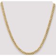 thumbnail image 3 of 14K Yellow Gold 5.75mm Flat Beveled Curb Chain (20 X 5.75) fbu140-20, 3 of 6