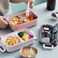 thumbnail image 1 of Bento Box Bento Lunch Box Caja de almacenamiento de alimentos a prueba de fugas para estudiantes Oficinista Muyoka Hogar, 1 of 6