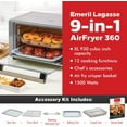 thumbnail image 3 of Emeril Lagasse Power AirFryer 360 Better Than Convection Ovens Hot Air Fryer Oven, Toaster Oven, Bake, Broil, Slow Cook and More Food Dehydrator, Rotisserie Spit, Pizza Function Cookbook, 3 of 9