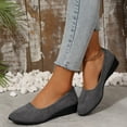 thumbnail image 5 of Women's Wedge Heel Slip On Shoes Solid Color Comfortable Mid Heel Breathable Casual Daily Walking Shoes Weekly Price Drops & Special Offers, 5 of 9