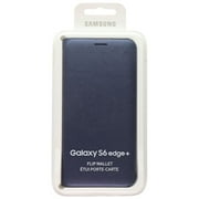Samsung Wallet Flip Cover for Galaxy (S6 edge+) - Black Sapphire (EF-WG928PBE) (Refurbished)