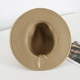thumbnail image 5 of Ticikt Summer Hats for Women Wide Women Straw Beach Retro Hat Little Girl Sun Cap Foldable Ladies Hats,Color:Khaki, 5 of 5