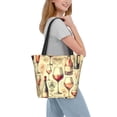 thumbnail image 2 of Balery Wine Bolsa de Hombro con Diseño, Bolsa Grande y Duradera, Bolsa Versátil para Compras, 2 of 6