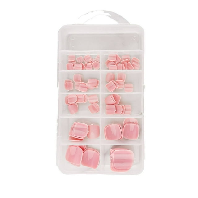120Pcs/Box Multicolored Short Press-on Toenails Solid Color Gel Fake Toenails Full Cover Wearable False Toenail Manicure Accessor