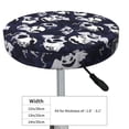 thumbnail image 4 of Round Bar Stool Seat Covers, halloween ghost cute Elastic Round Chair Cover Stool Seat Slipcover Bar Stool Cushions Round Pad for 12-14 inch, 4 of 7
