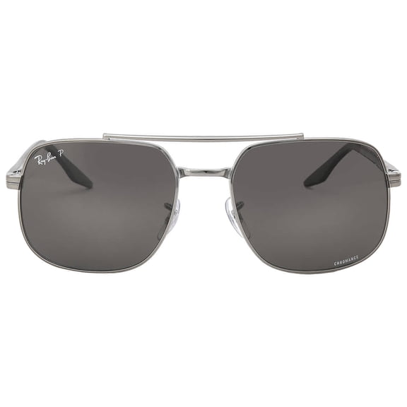 Ray Ban Polarized Dark Grey Square Unisex Sunglasses RB3699 004/K8 56