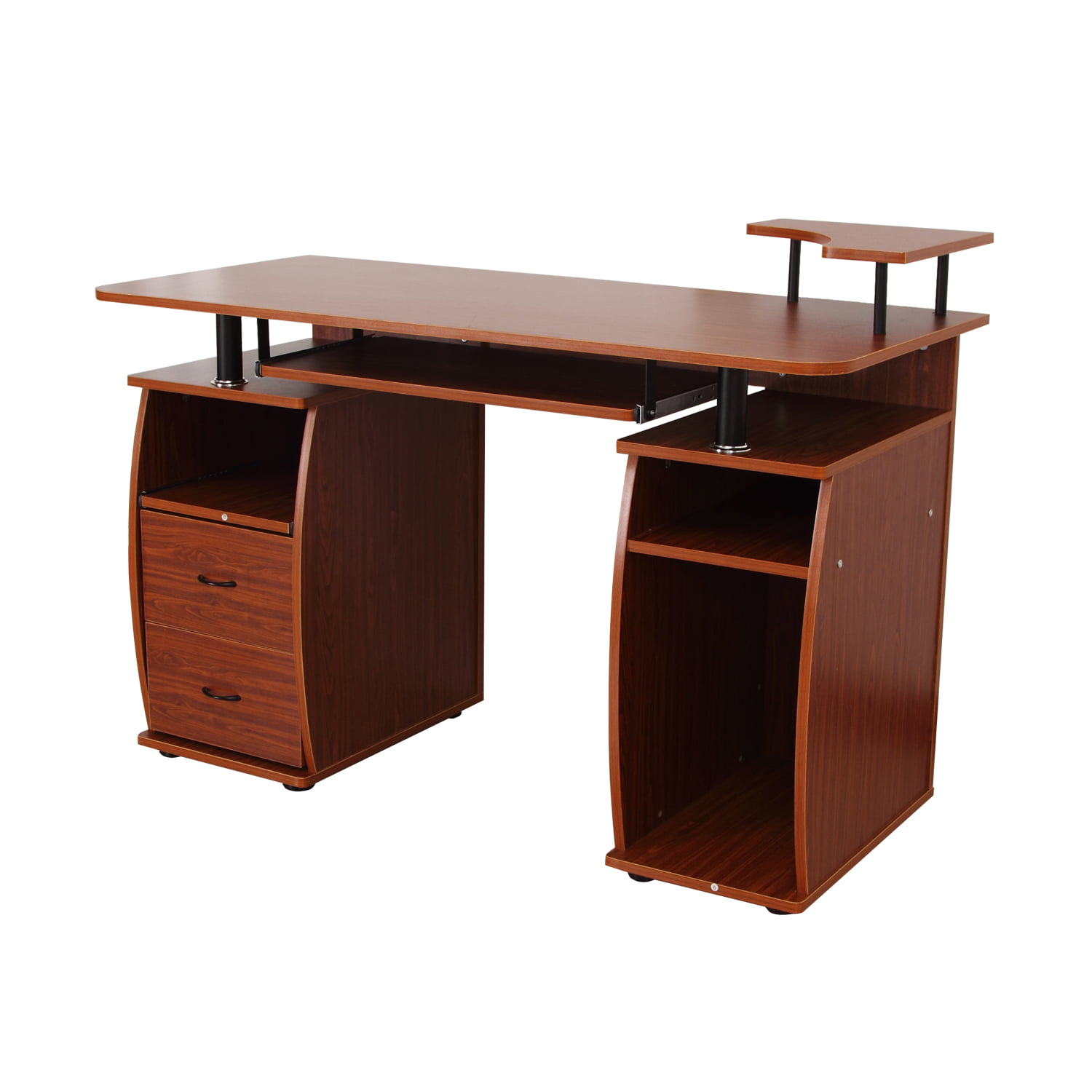 Industrial Executive Desk with Drawers and Sliding Keyboard Tray for Home Office or Commercial Office Cool Desk Computer Desk