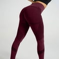 thumbnail image 4 of Domuza Celsior Anti Cellulite Compression 3D Leggings Women Butt Lifting Tummy Control Skinnify Resistance Band Yoga Pants Wine L, 4 of 6