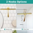 thumbnail image 3 of steauty Shower Squeegee for Glass Doors,10-Inch Shower Glass Squeegee, Gold Shower Squeegee for Shower Doors,Mirror,Windows, with Shower Door Hook and Adhesive Hook, 3 of 7