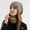 Beige, variant on Herrnalise 2PCS Suit Women Patchwork Knitting Hat Warm Windproof Baggy Stretch Winter Soft Hat + Scarf Set