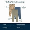thumbnail image 5 of Gerber Baby Girl Jeggins Green 3-Pack, Sizes 0-18 Months, 5 of 6