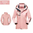 thumbnail image 2 of Skiing Jackets 3 In 1 Men Women Winter Warm Ski Hooded Jacket Windproof Waterproof  Wear-resisting Outdoors Hiking Climbing Coat, 2 of 7