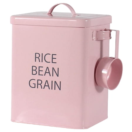Storage Bucket Airtight Lid for Grain Rice Washing Pink