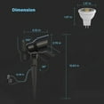 thumbnail image 5 of GOODSMANN Landscape Lighting Low Voltage Spotlights Outdoor Flood Lights 3W LED 200 Lumen 3000K 8 PK with Metal Stake Connector 9121-16103-08A, 5 of 8