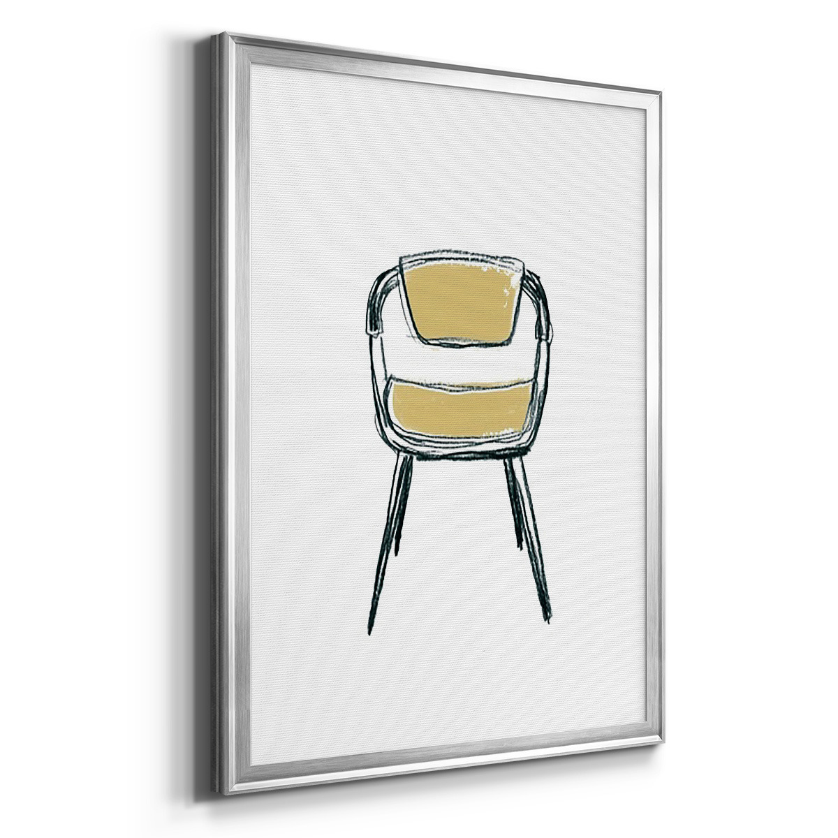 Take a Seat II Premium Framed Print, in Gold, Black, or Silver - Ready to Hang