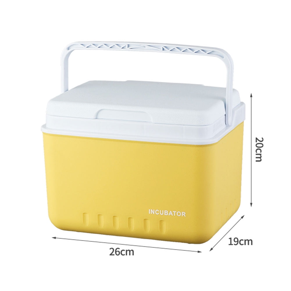 HUISZJ 6L Camping Cooler Box, Multipurpose Insulated Ice Chest, Portable Ice Bucket Outdoor Hard Cooler for Camping Picnic Beach