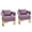 Lilac, variant on Living Room Sofas TS Cat paw leather upholstered sofa 2PC Green,Nordic retro light luxury living room balcony bedroom single casual sofa chair,Comfortable Sofas