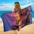 thumbnail image 4 of Garronmavis Coconut Tree Evening Sunset Car Seat Towel Cover Yoga Towel Car Seat Cover, 4 of 7