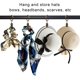 thumbnail image 4 of 44 Pack Metal Curtain Rings with Clips, Curtain Hangers Clips, Drapery Clips with Rings, Drapes Rings 1 in Interior Diameter, Fits Diameter 5/8 in Curtain Rod, Vintage Bronze, 4 of 5