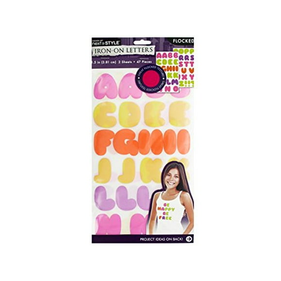 Kole Iron-On Colored Flocked Letters
