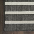 thumbnail image 2 of Nourison Positano Indoor/Outdoor Black Ivory 6' x 9' Area Rug (6x9), 2 of 9