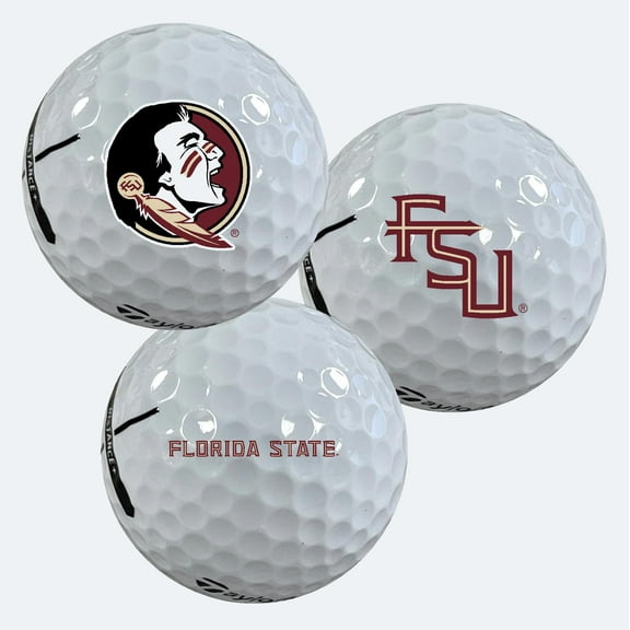 Florida State Seminoles Logo Edition Taylormade Distance  Golf Balls 12-Pack (Dozen)