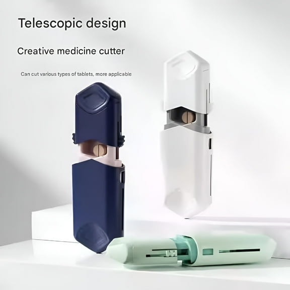 ACDANC Green Pill Cutter,Splitter for Small and Tiny Pills,Pill Cutter for Cutting Multiple Pills at a Time in Half,Pill Cutter for Small or Large Pills with Hidden Sharp Stainless Steel Blade