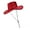 Red, variant on Multifunctional Polyester Sequined Western Hat Lightweight Design Perfect for Costume Parties Outdoor Fun Accessory