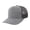 Heather Dark Grey, variant on Adjustable Snapback Baseball Cap, Snapback Cap Trucker Hat Mid Profile Mesh Back Cotton Twill Wholesale-White