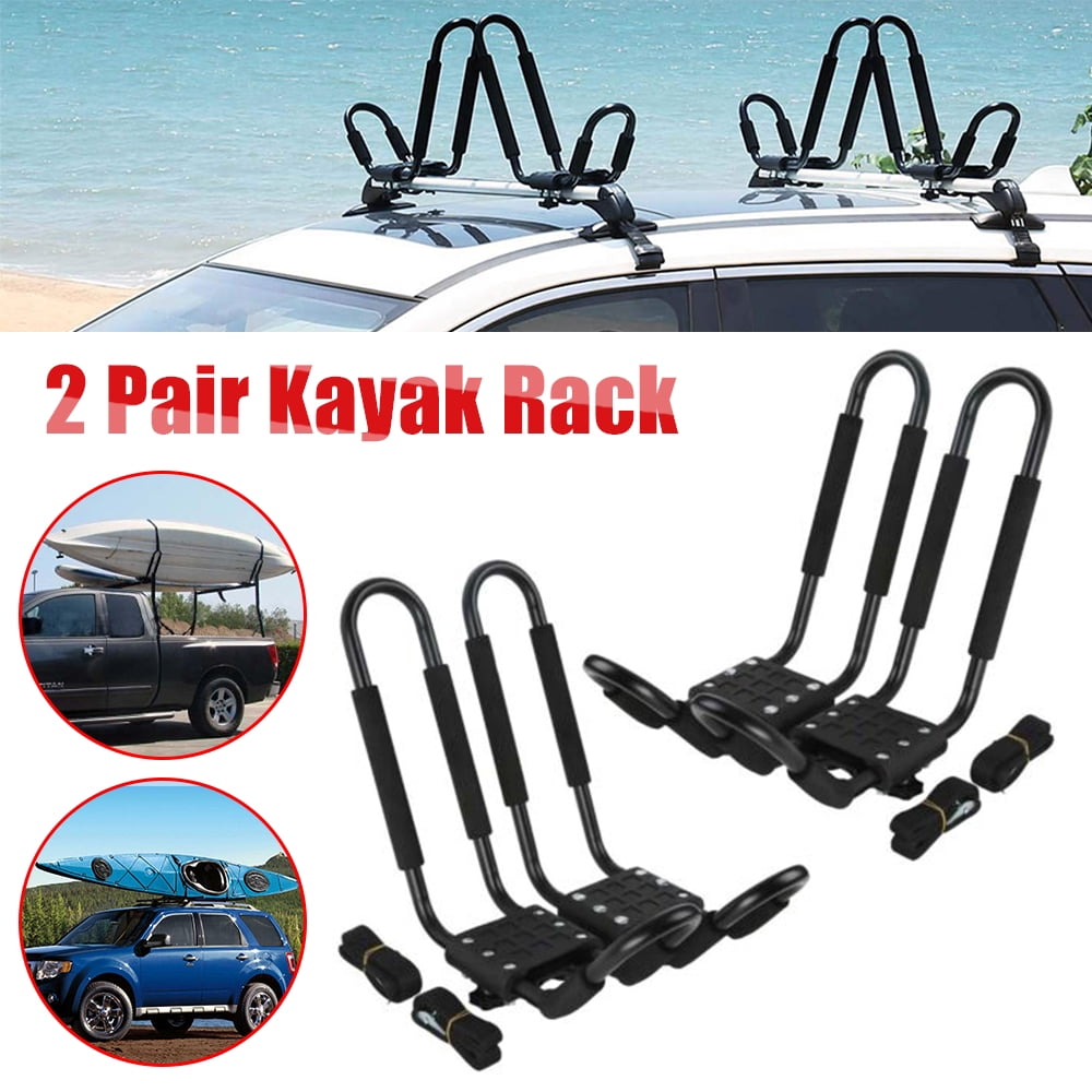 2X Universal Kayak Roof Rack For SUV Car Top Mount Carrier Canoe Kayak Surfboard 