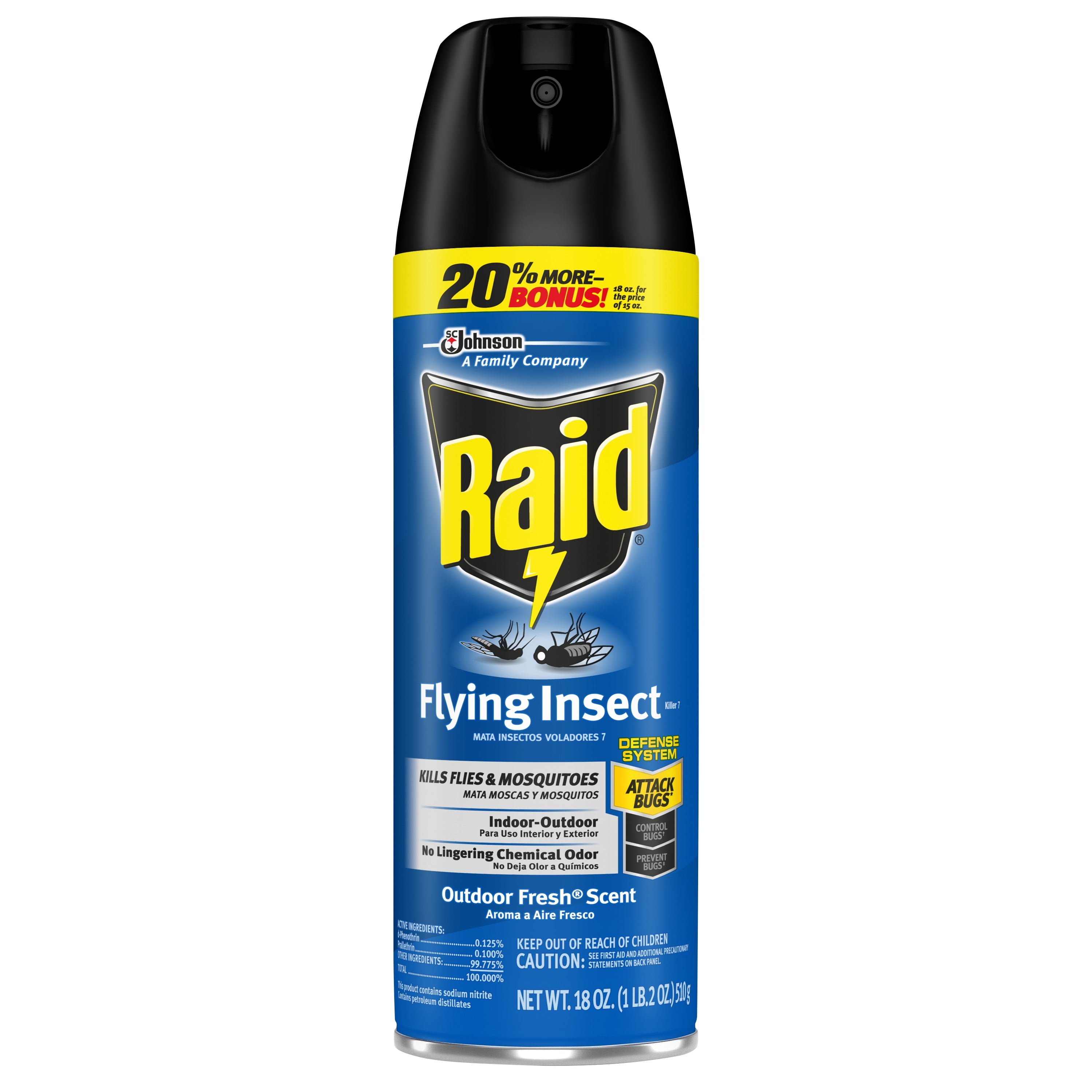 Raid Flying Insect Killer 7, 18 oz