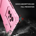 thumbnail image 6 of Dteck for Samsung Galaxy S21 Ultra Case with Screen Protector, Slide Camera Protector Phone Case with Built-in Stand Shockproof Rugged Bumper for Samsung Galaxy S21 Ultra,Pink, 6 of 7