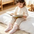 thumbnail image 6 of Miaouyo Toddler Baby Girl Crew Socks Soft Breathable Lace Ruffle Bow Princess Socks, 6 of 7