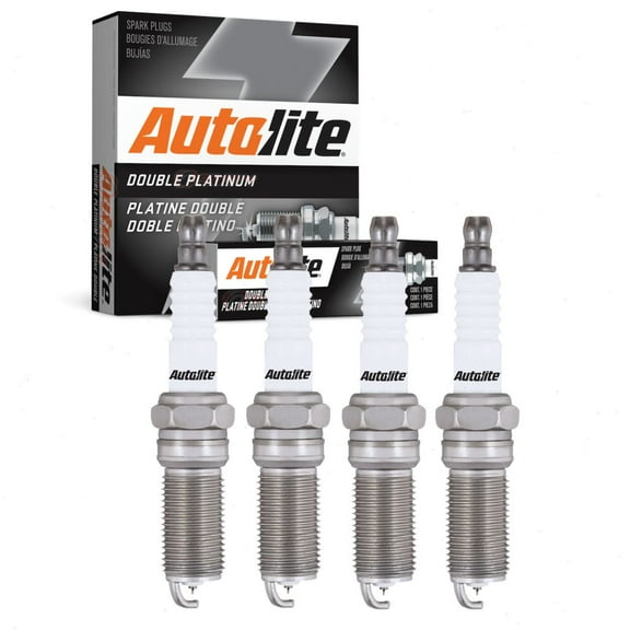 4 pc Autolite APP5363 Double Platinum Spark Plugs for 41-115 90607 AYFS32YR-9 Ignition Wire Secondary Fits select: 2011-2021 FORD F150, 2011-2021 FORD EXPLORER