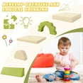 thumbnail image 5 of iRerts 10 PCS Modular Kids Play Couch, Kids Sofa Couch for Playroom Child Sectional Sofa, Foam Climbing Blocks Convertible Sofa, Baby Toddlers Couch Floor Sofa for Children, Yellow, 5 of 6