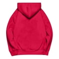 thumbnail image 5 of LTTVQM Teen Girls Oversized Hoodies Fleece School Preppy Pullover Sweatshirts Kids Fashion Casual Outfits Fall Winter Clothes Wine 3-14 Years, 5 of 6
