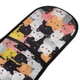thumbnail image 2 of Dailycode Double Sided Oven Mitt with Loop Heat Resistant Kitchen Long Potholders 7" x 35" Colorful Happy Cats, 2 of 6