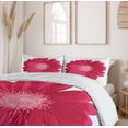 thumbnail image 6 of Ambesonne Gerber Daisy Duvet Cover Sets, Close up Flower, 2-Queen, Dark Pink Hot Pink, 6 of 7