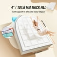 thumbnail image 2 of KFFKFF Mattress Topper, Queen Size, 4 in Thickness, Memory Foam, Fiber Fill, Detachable & Washable, Ergonomically Designed for Pressure Relief, Comfortable Cooling & Breathable, 2 of 9