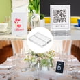 thumbnail image 5 of Uxcell 5Pcs 70 x 50 mm Acrylic Place Card Holders Clear Card Holder Stand Clear, 5 of 5
