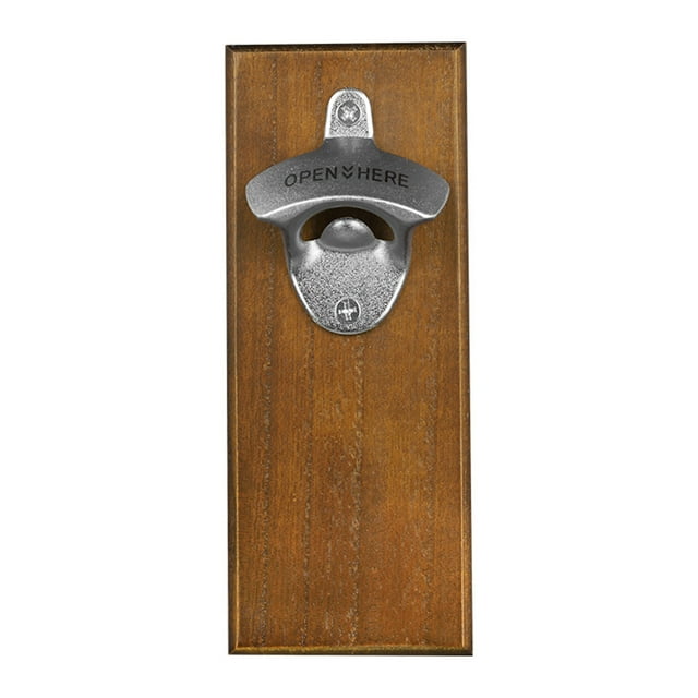 Under 10 Bottle&Can Openers Sticker Beer with Wooden Retro Opener Mounted Wall &Can Openers