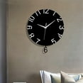 thumbnail image 4 of Inteprter Reloj de pared, reloj silencioso, decoración del hogar, colgante colgante de buena precisión, relojes de sala de estar alimentados Electrodomésticos, 4 of 6