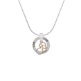 thumbnail image 2 of Delight Jewelry Silvertone Runner Silhouette in Heart Live Ring Charm Necklace, 18", 2 of 4