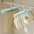 thumbnail image 6 of Clearance! Multi Functional Drying Rack With 8 Clips For Drying Socks Bras Towels Underwear Scarves Hats Socks Suitable For Family Outdoor Travel Portable, 6 of 9
