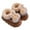 Brown, variant on Otqutp Kids Cute Slippers Girls Fuzzy Plush Bunny Ear Platform Heeled Slipper Winter Warm Comfort Furry Non Slip House Shoes