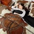 thumbnail image 4 of Manfei Vintage Farm Lodge Bedding Queen Size,Horseshoes Texas Stars Comforter Sets with Sheets,Patchwork Cow Bedding Sets Queen Size,Breathable Bedroom Decoration Reversible,7pcs, 4 of 7