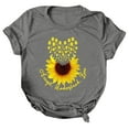 thumbnail image 3 of DPTALR T-Shirt Décontracté à Manches Courtes Imprimé Lettres Col Rond Ample pour Femmes, 3 of 6