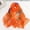 Orange, variant on Women's Lightweight Print Floral Pattern Scarf Fashion Casual Sunscreen Chiffon Scarfs Wraps Shawls