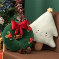 thumbnail image 3 of Matsuzay Almohadas de Feliz Navidad de algodón, regalos de amplia aplicación para acurrucarse en Navidad, cómodos y suaves Decoración del hogar tipo 4, 3 of 6